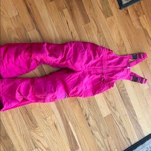 Lands’ End Girls Pink Snow Pants Size 5
